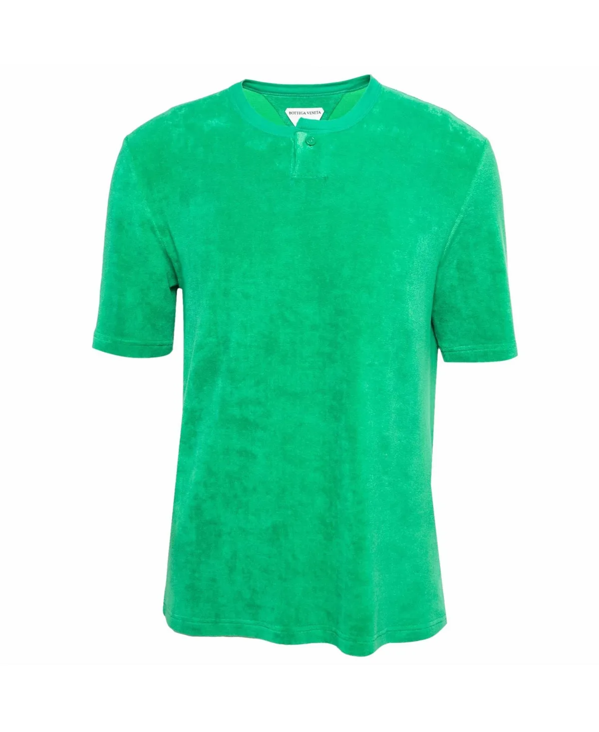 Pre-Owned Terry Cotton Henley T-Shirt by Bottega Veneta