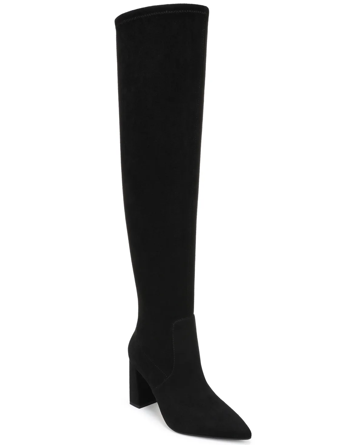 Carlaa Over-the-Knee Pointed-Toe Block-Heel Boots by Wild Pair