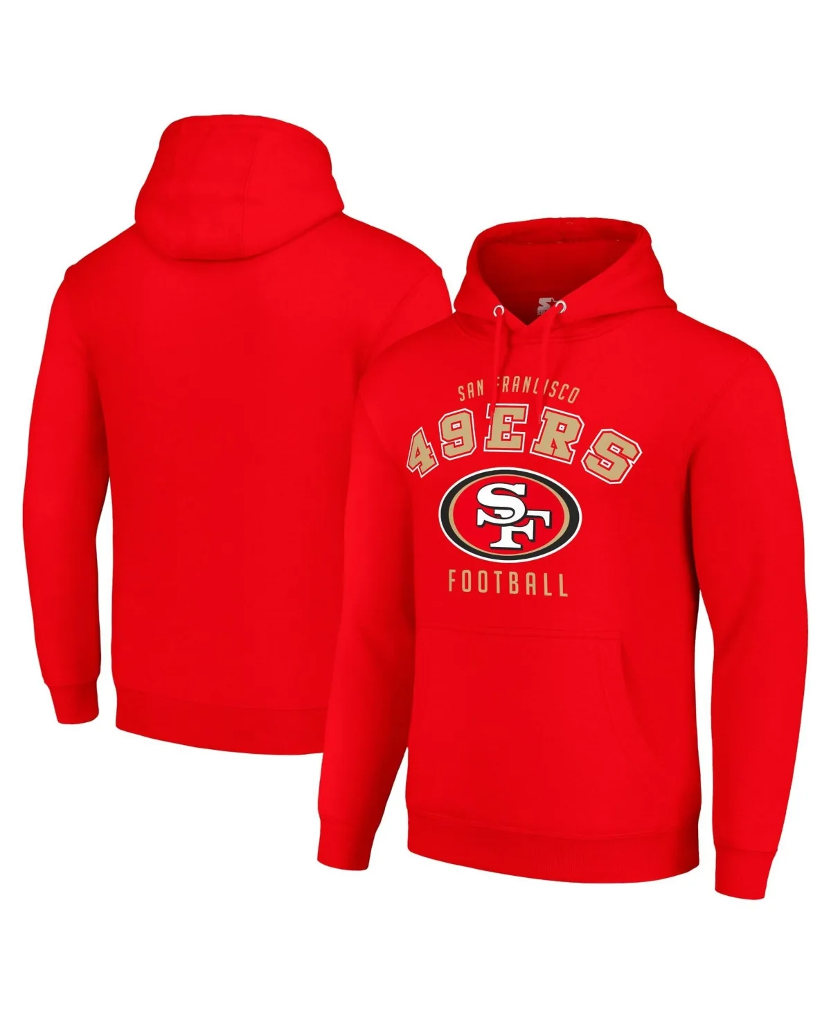 San Francisco 49ers Screen Print Pullover Hoodie by Starter