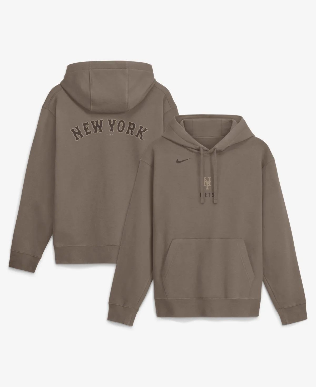 New York Mets Fashion Club Graphic Relaxed-Fit Pullover Hoodie by Nike