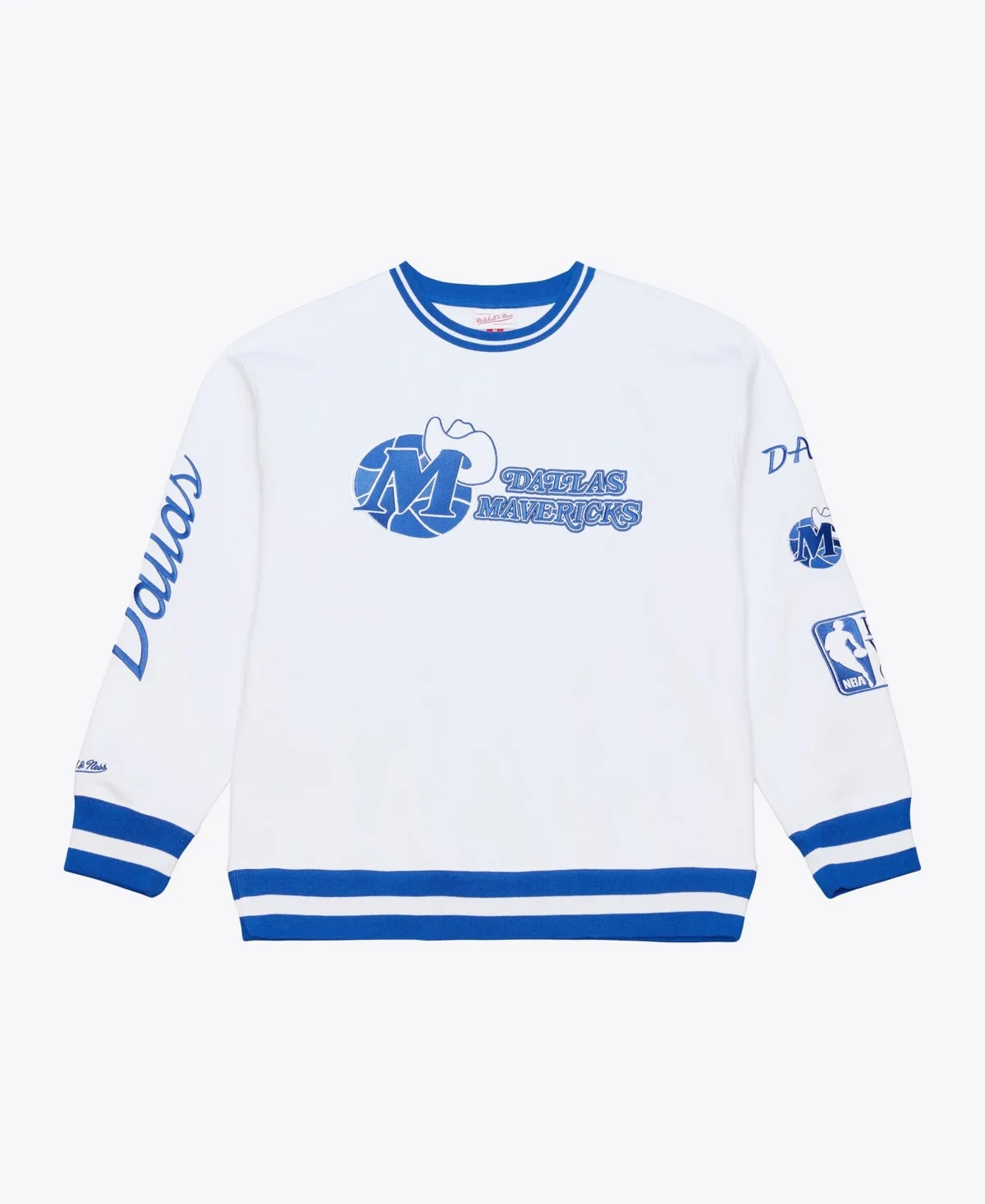 Dallas Mavericks Hardwood Classics Crewneck Pullover Fleece Sweatshirt