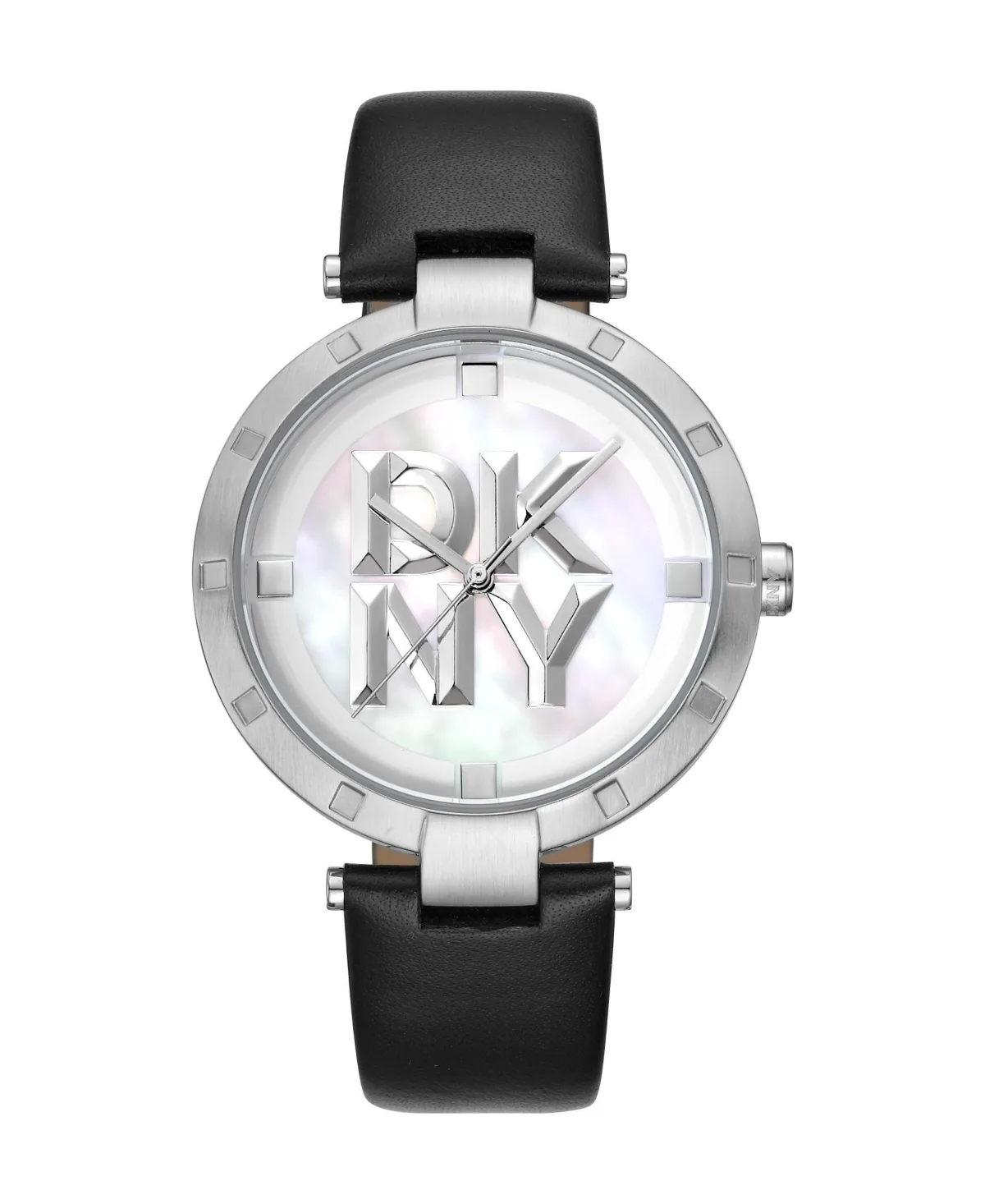 Quartz Essential Logo Leather Strap Watch, 38mm by DKNY