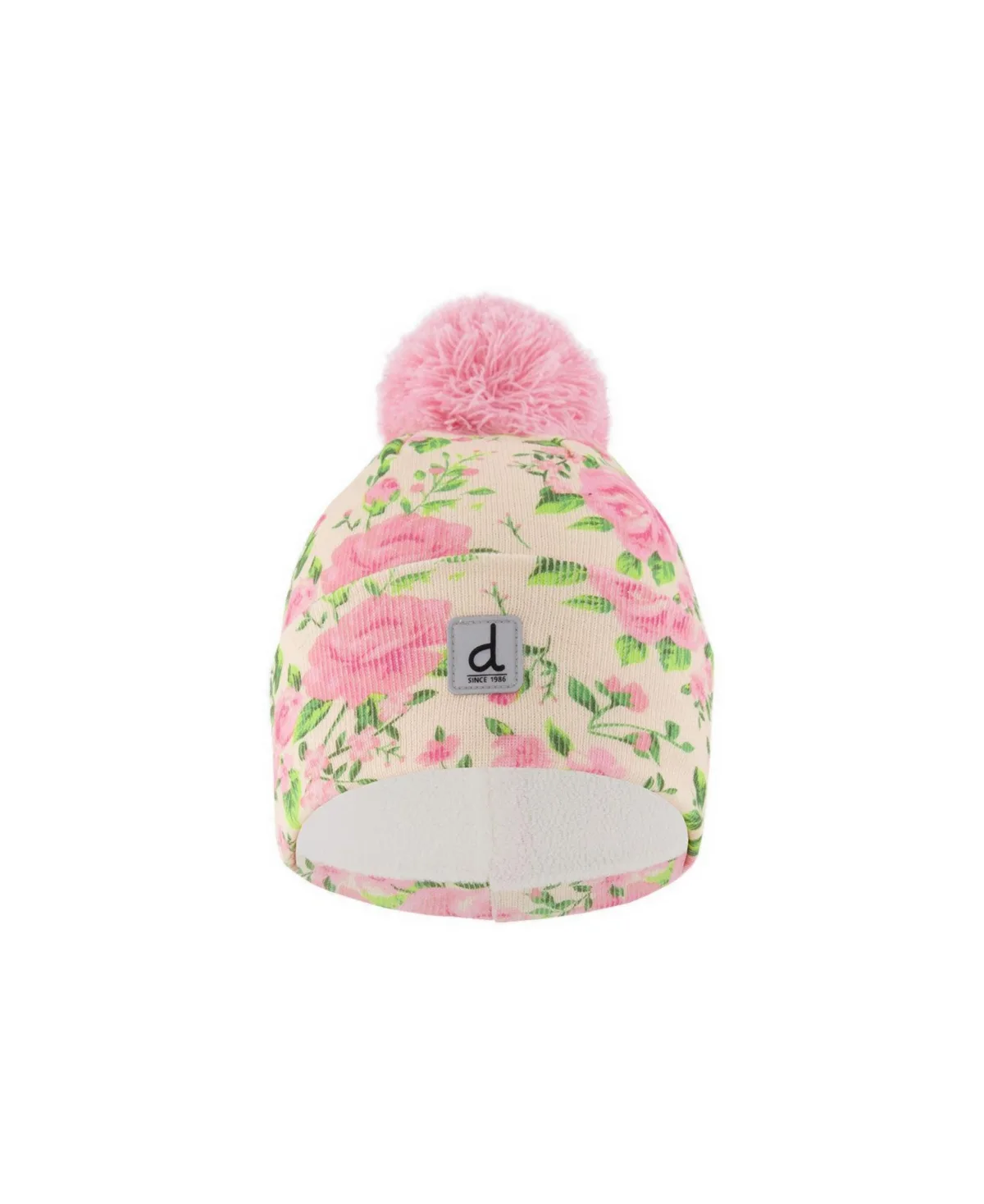 Fleece-Lined Pompom Beanie by Deux Par Deux