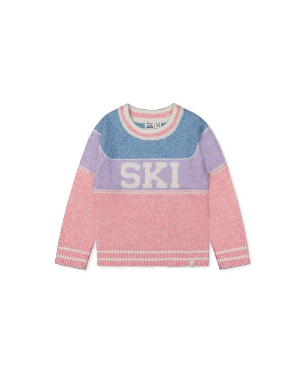 Ski Graphic Colorblock Sweater by Deux Par Deux