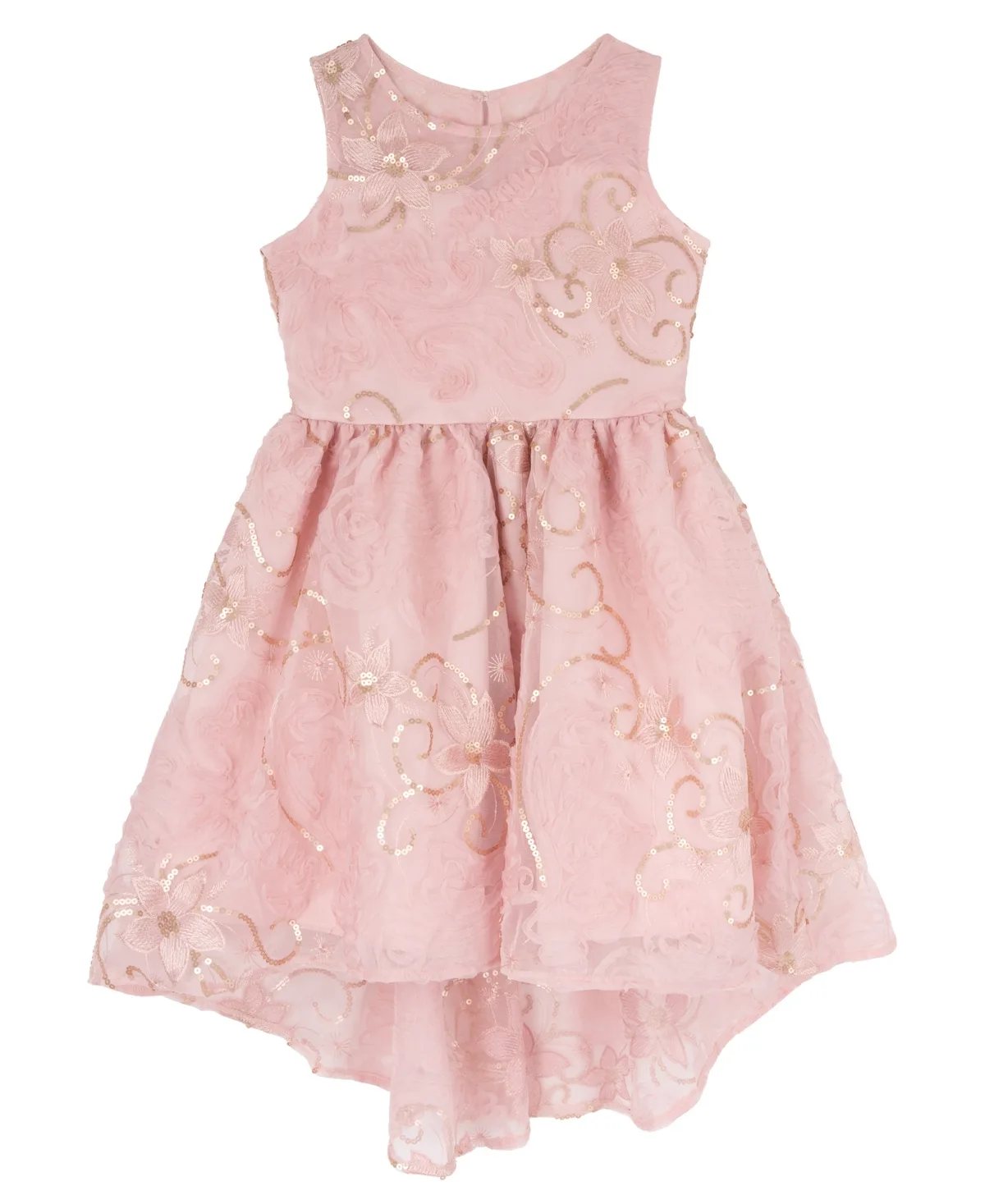 Round Neck Sleeveless Dress by Rare Editions