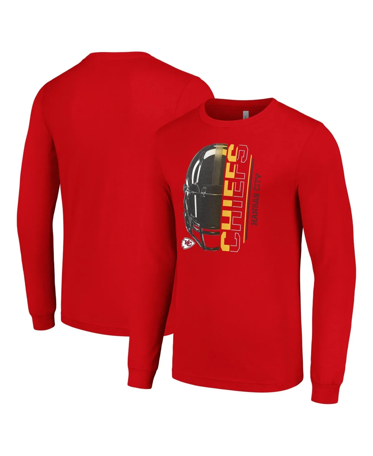 Kansas City Chiefs Long Sleeve Screen-Print T-Shirt by Starter