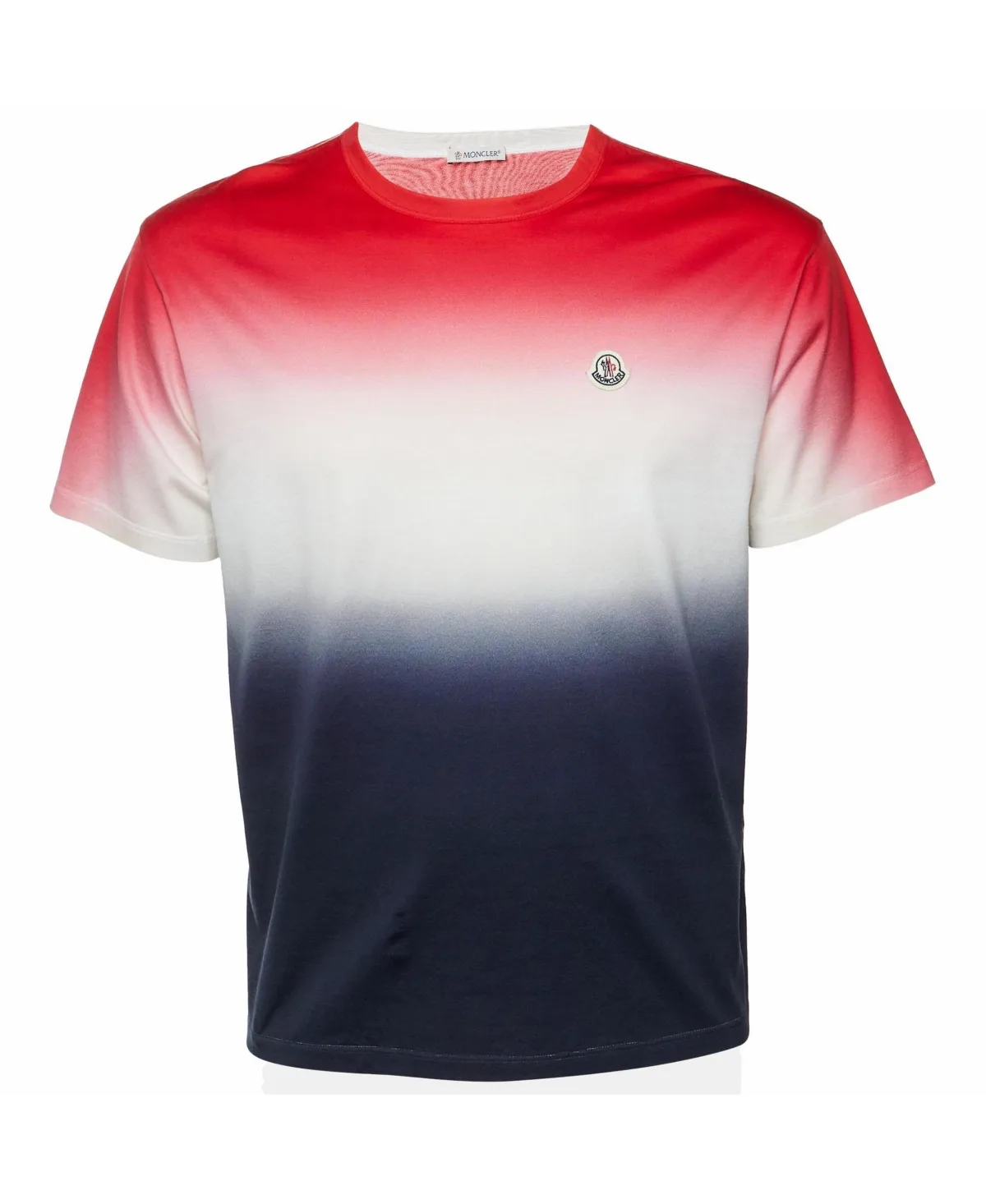 Pre-Owned Ombre Gradient Cotton T-Shirt by Moncler