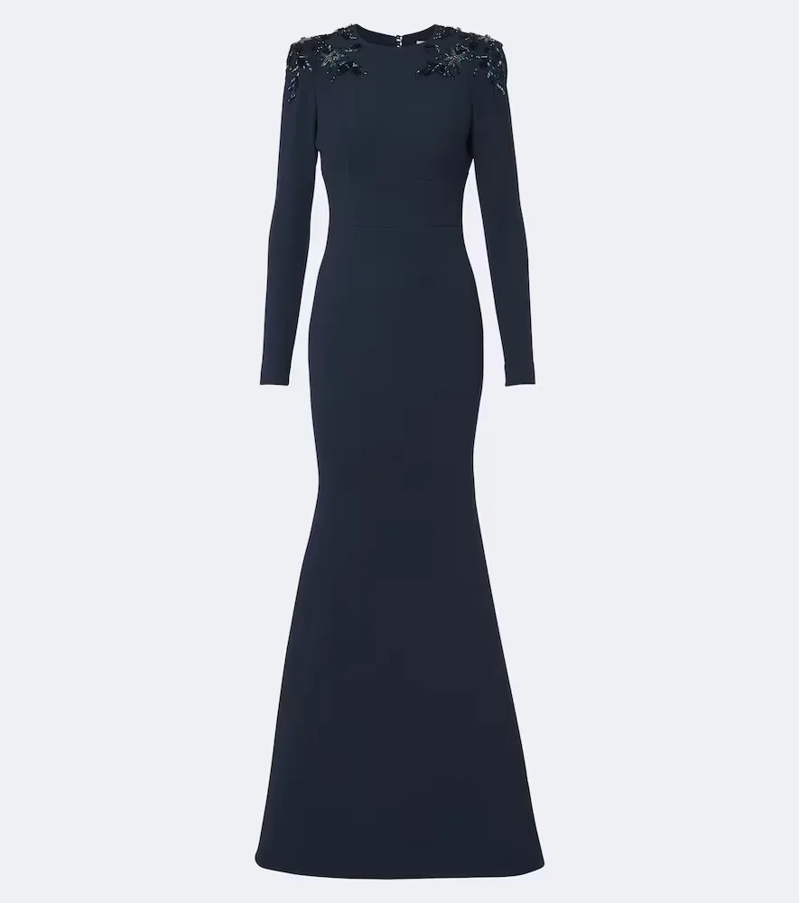 Robe Longue Adrienne à Ornements by Rebecca Vallance