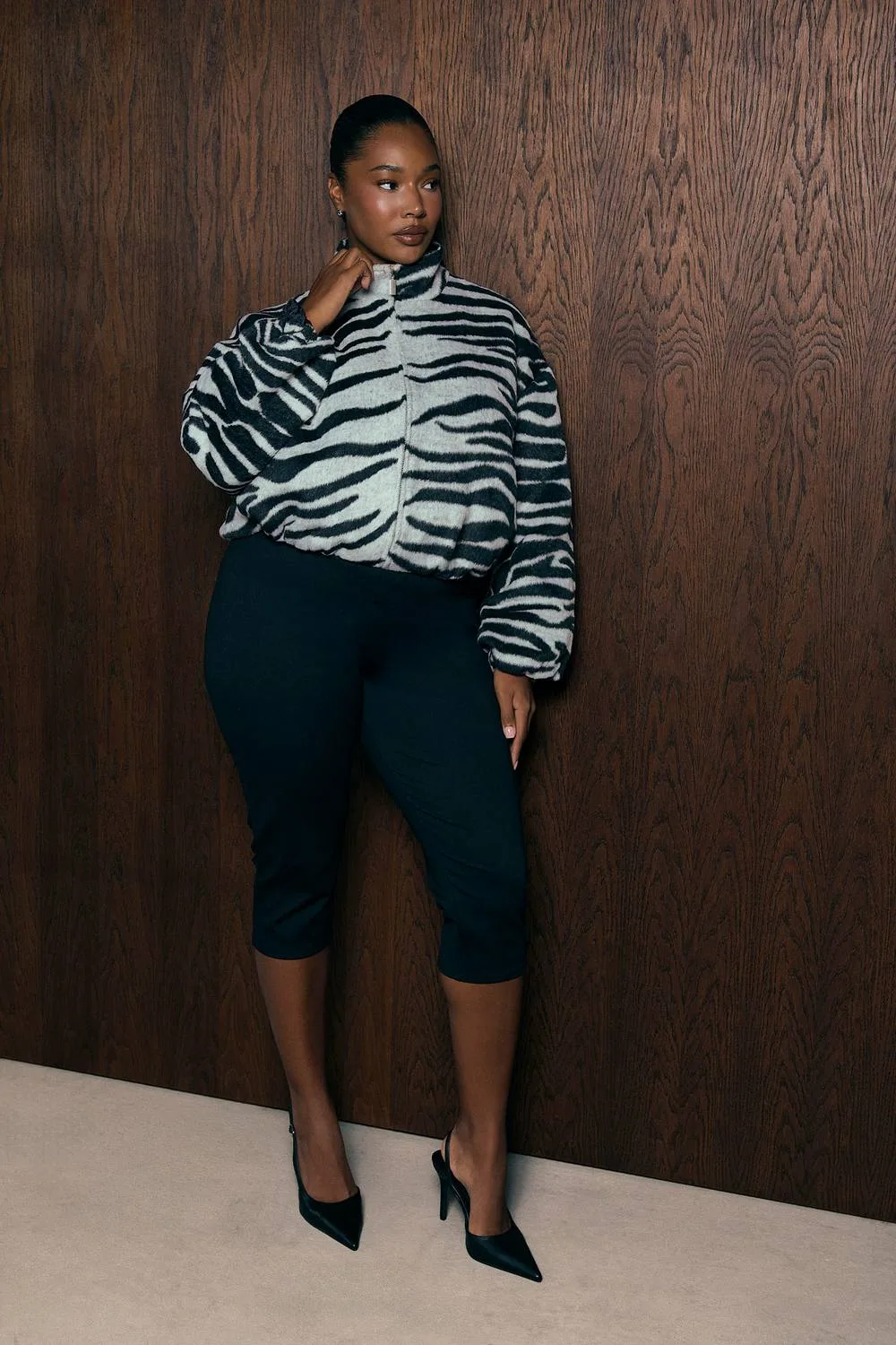 Structured Jersey Capri by boohoo