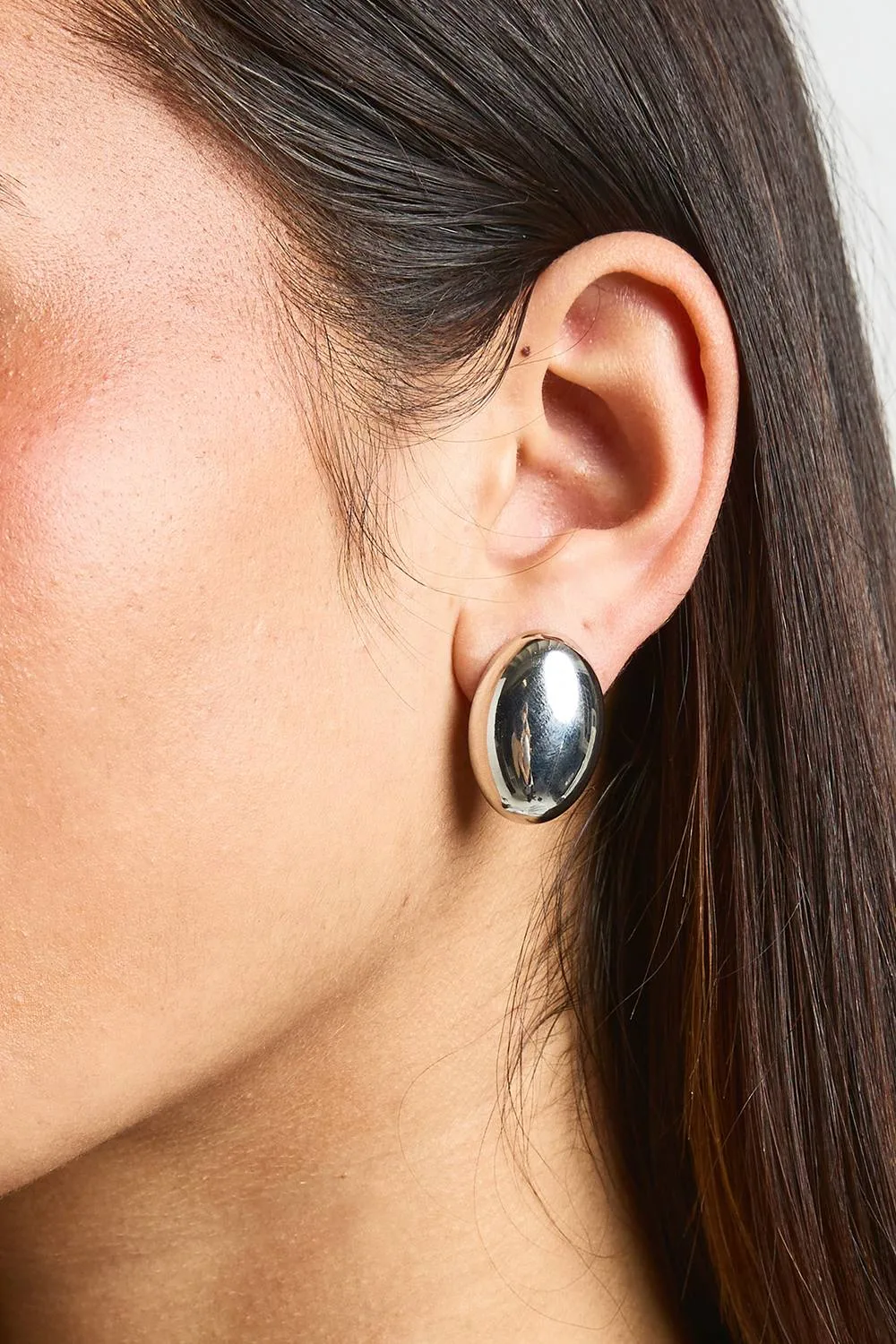 Oversized Oval Stud Earrings by boohoo