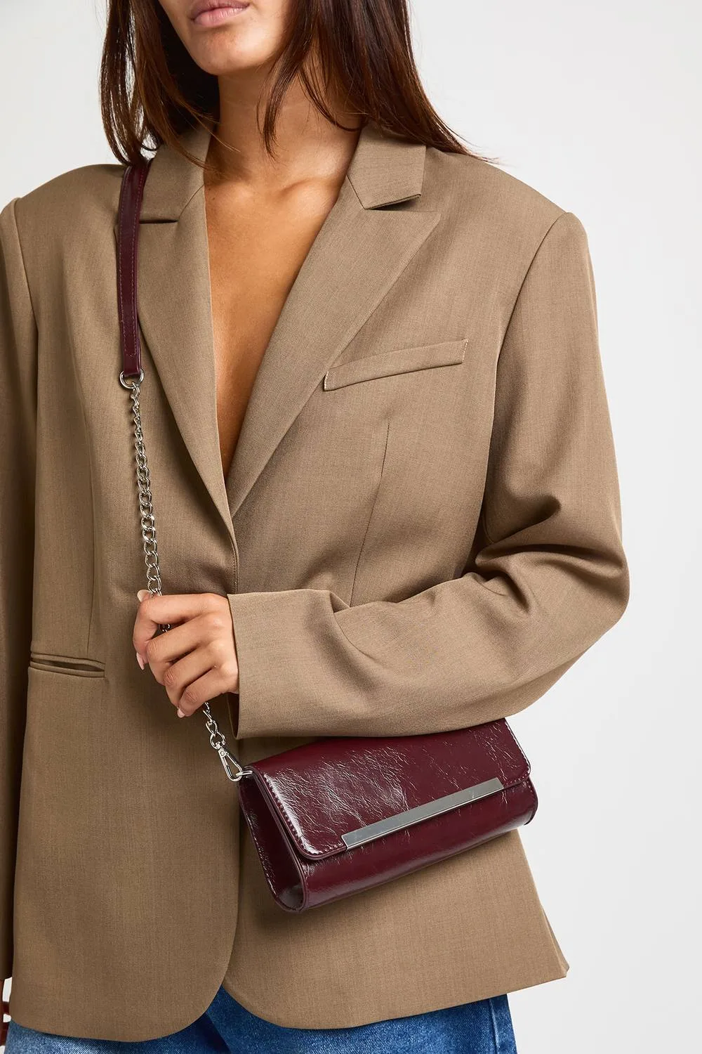 Hardware Detail Basic Cross Body Bag by boohoo