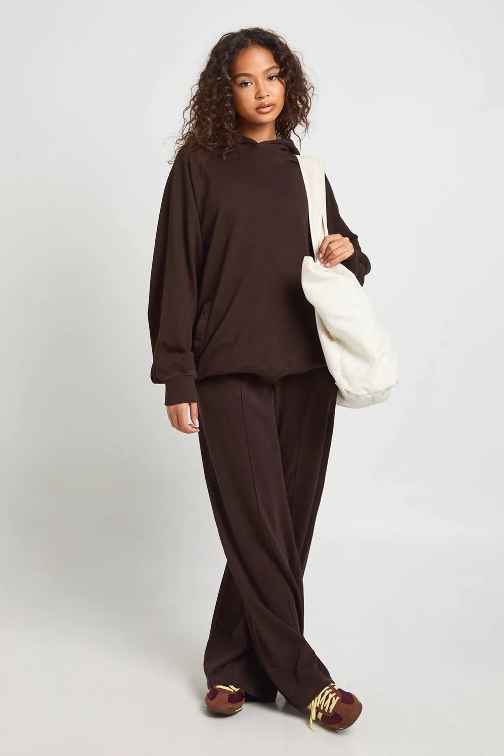 Washed Raglan Seam Oversized Hoodie