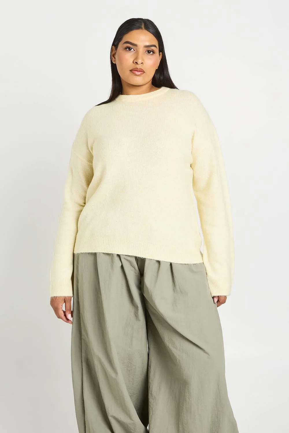 Knitted Crew Neck Jumper