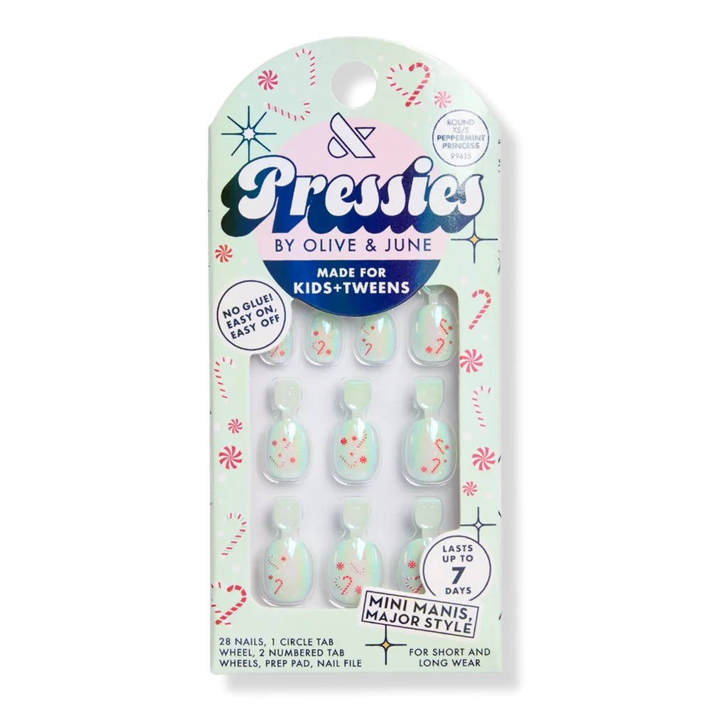 Holiday Pressies - Peppermint Princess - Extra Short by Olive & June