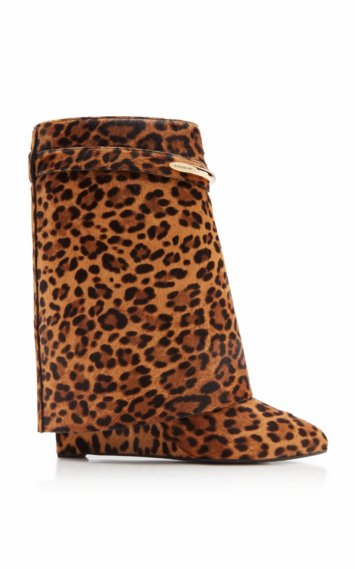 90mm Shark Pinch Pony Hair Ankle Boots by Givenchy