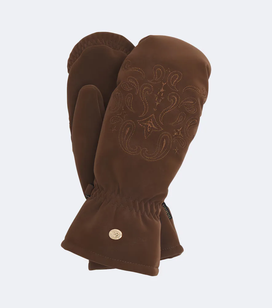 Dai Embroidered Mittens by Goldbergh