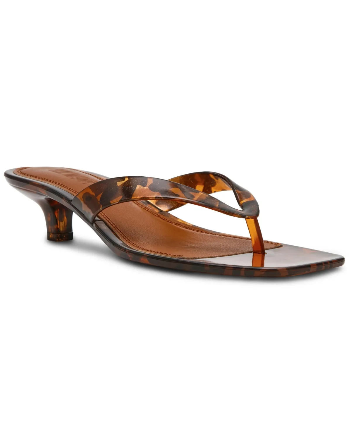Tracie-J Kitten-Heel Jelly Thong Sandals