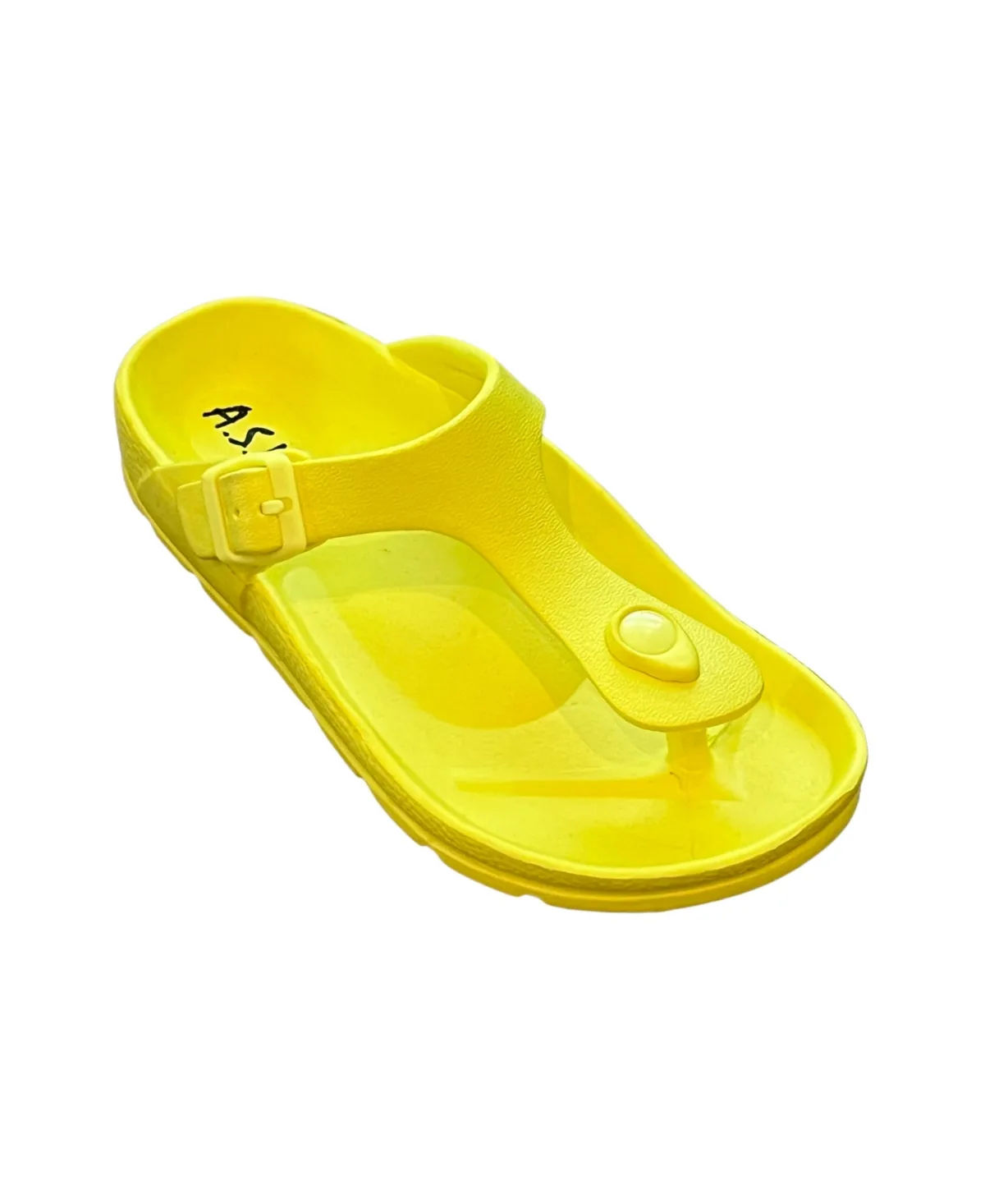 Comfort Slide Thong Buckle Eva Flat Sandal by Andrew By Andrew Stevens