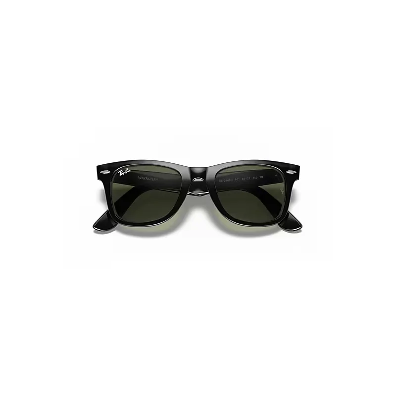 Original Wayfarer Classic Sunglasses Black Frame Green Lenses by Ray-Ban