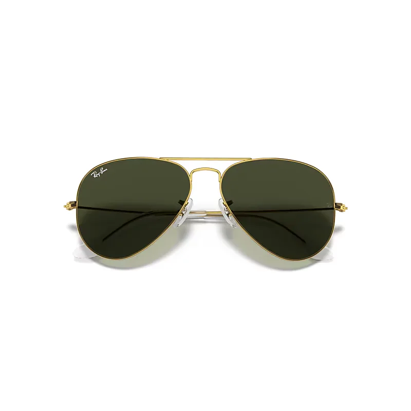 Aviator Classic Sunglasses Green Lenses by Ray-Ban