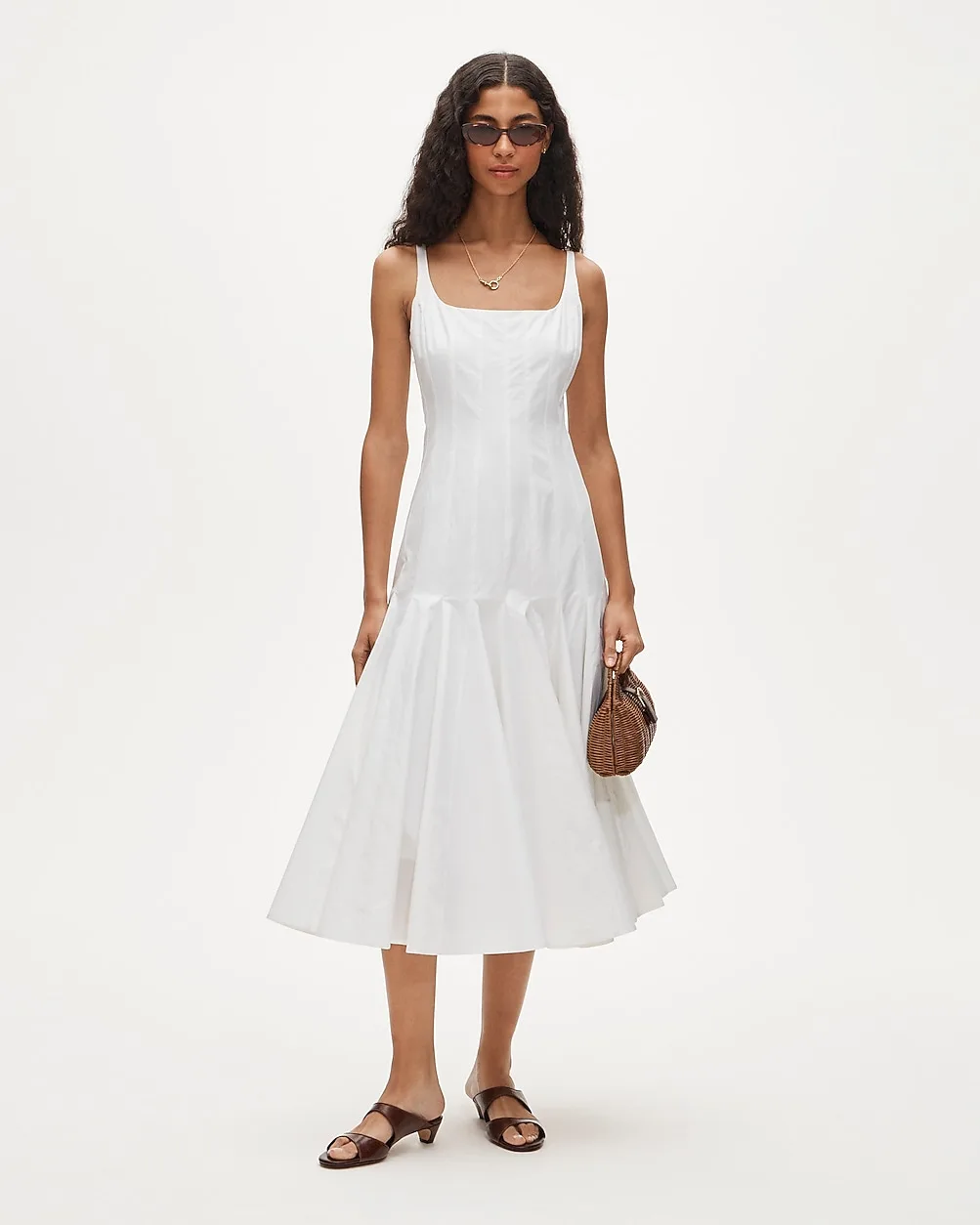 Collection Drop-Waist Dress in Cotton Poplin by J.Crew