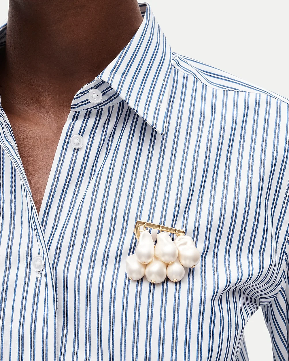 Tiered Pearl Brooch by J.Crew