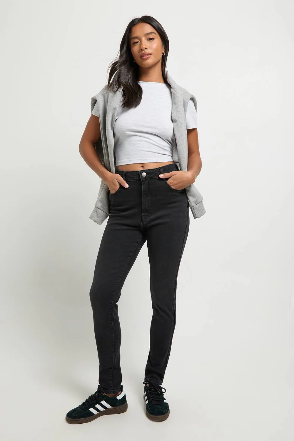 High Waist Booty Lifting Skinny Jean by boohoo