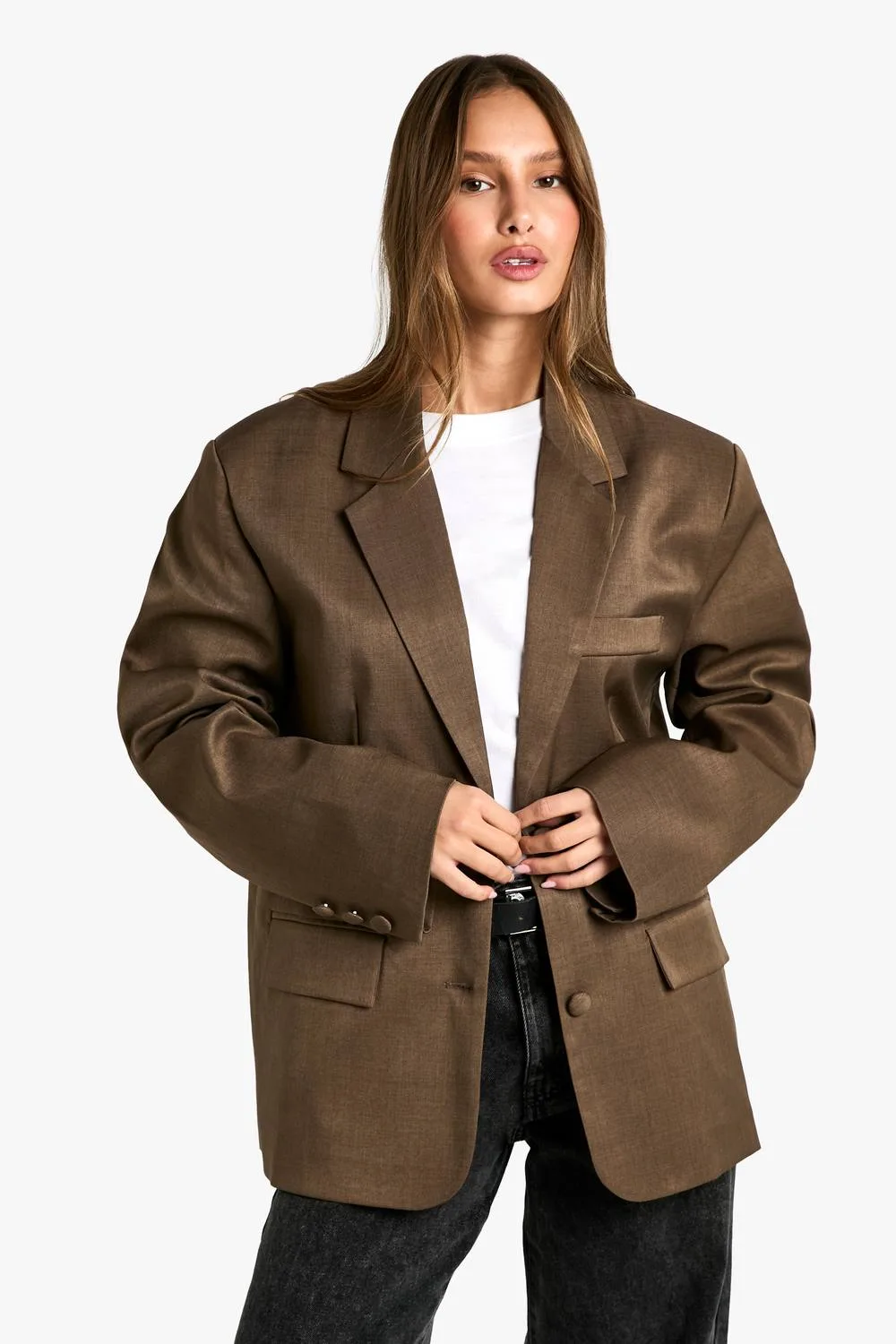 Tailored Oversized Slouchy Blazer