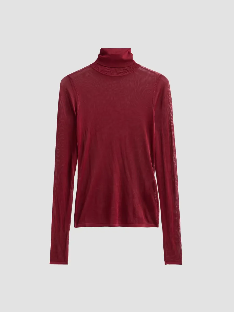 Fine-Knit Turtleneck Top by Zimmermann