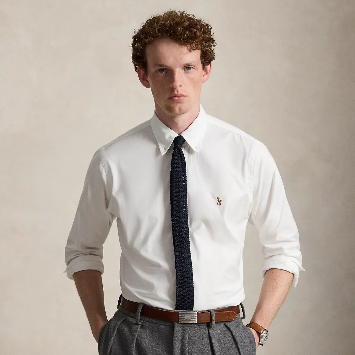 Custom Fit Stretch Oxford Shirt by Polo Ralph Lauren