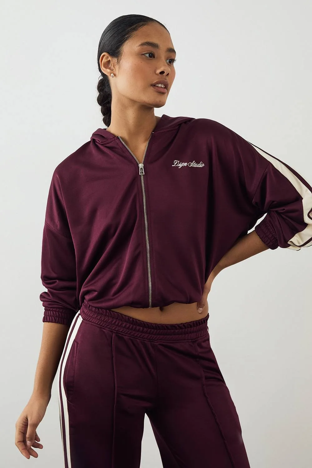 Tricot Zip Through Hoodie by DSGN Studio