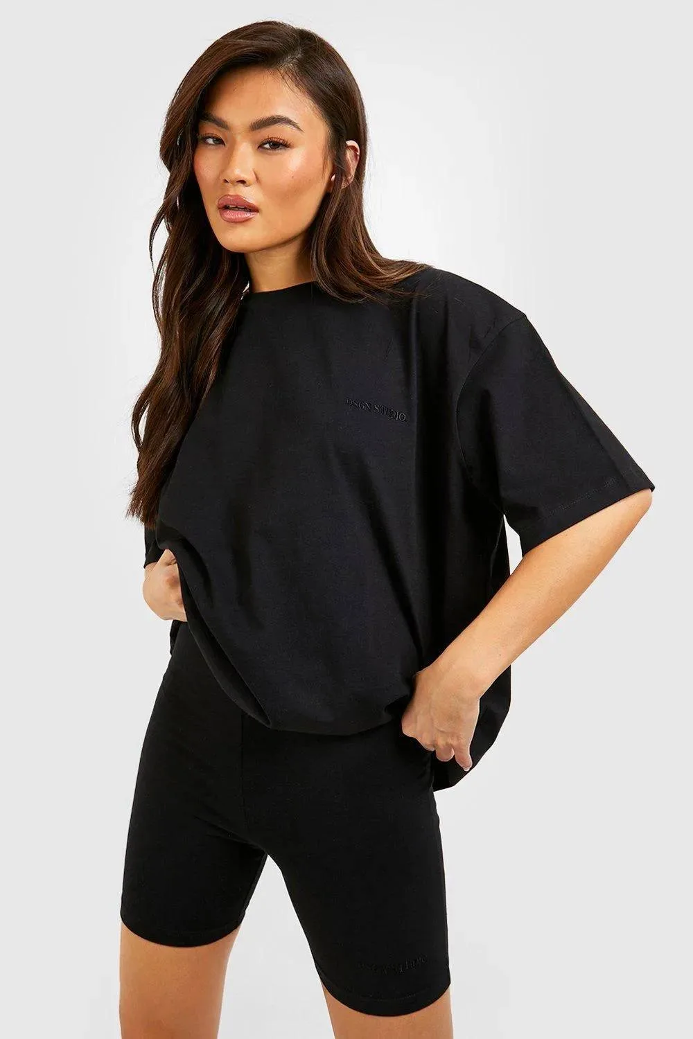 Oversized T-Shirt & Cycling Short Set by DSGN Studio