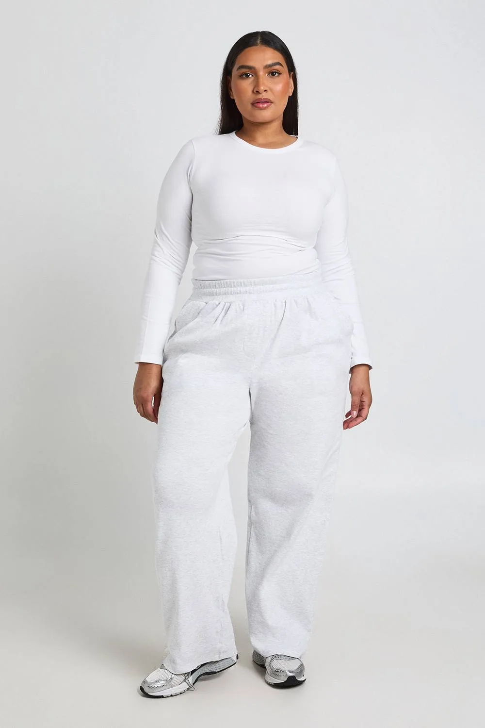 Rib Pleated Balloon Joggers Pants by boohoo