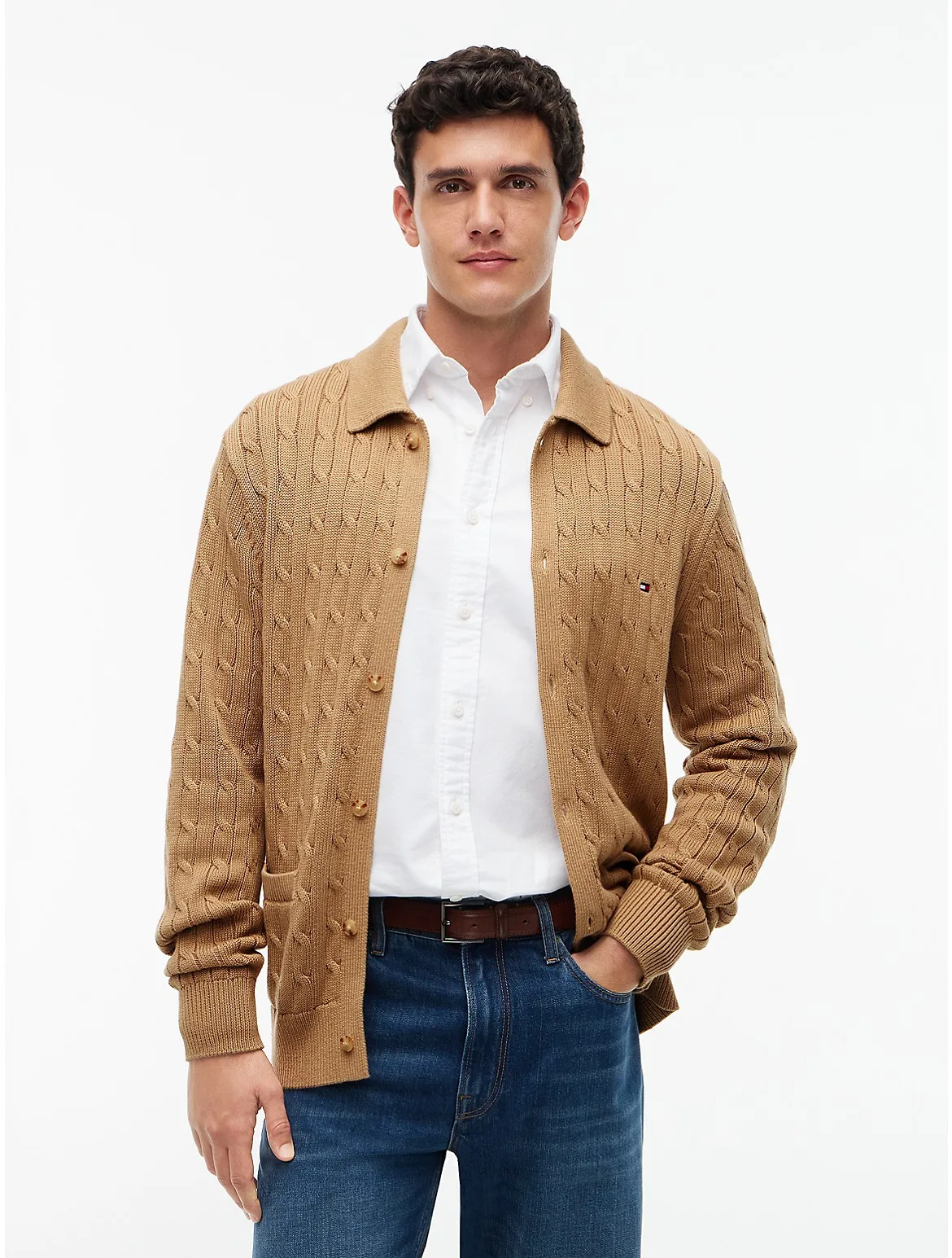 Cable Knit Cardigan by Tommy Hilfiger
