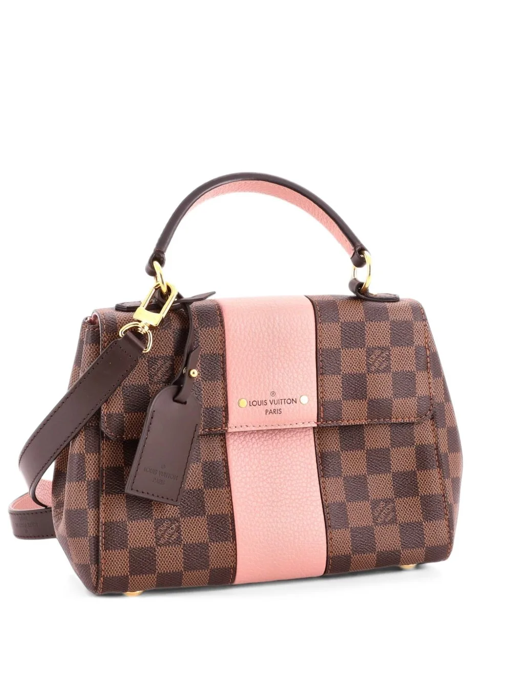 Bond Street Handbag Damier with Leather BB Satchel by Louis Vuitton Pre-Owned