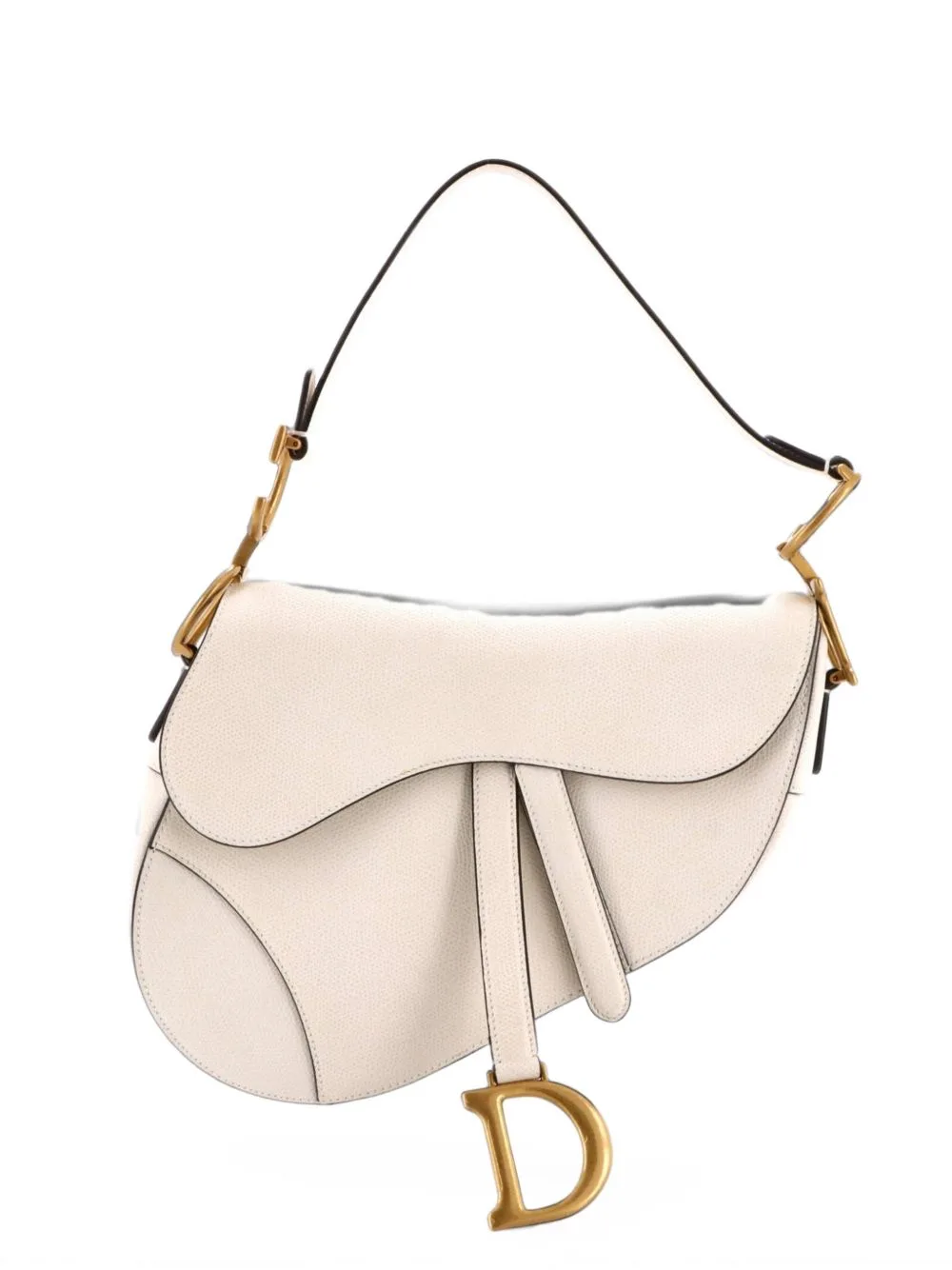 Saddle Handbag Leather Medium Shoulder Bag