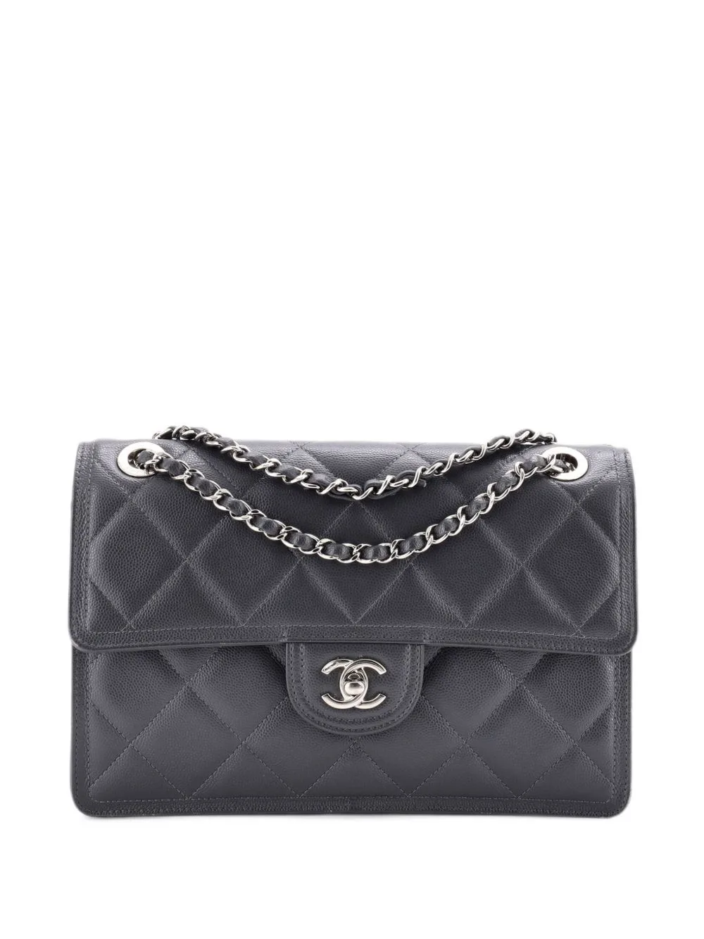 Sweet Classic Flap Bag Quilted Caviar Medium Crossbody Bag by CHANEL Pre-Owned