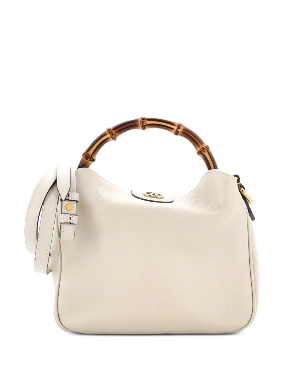 Diana NM Bamboo Shoulder Bag Leather Small Tote Bag by Gucci Pre-Owned