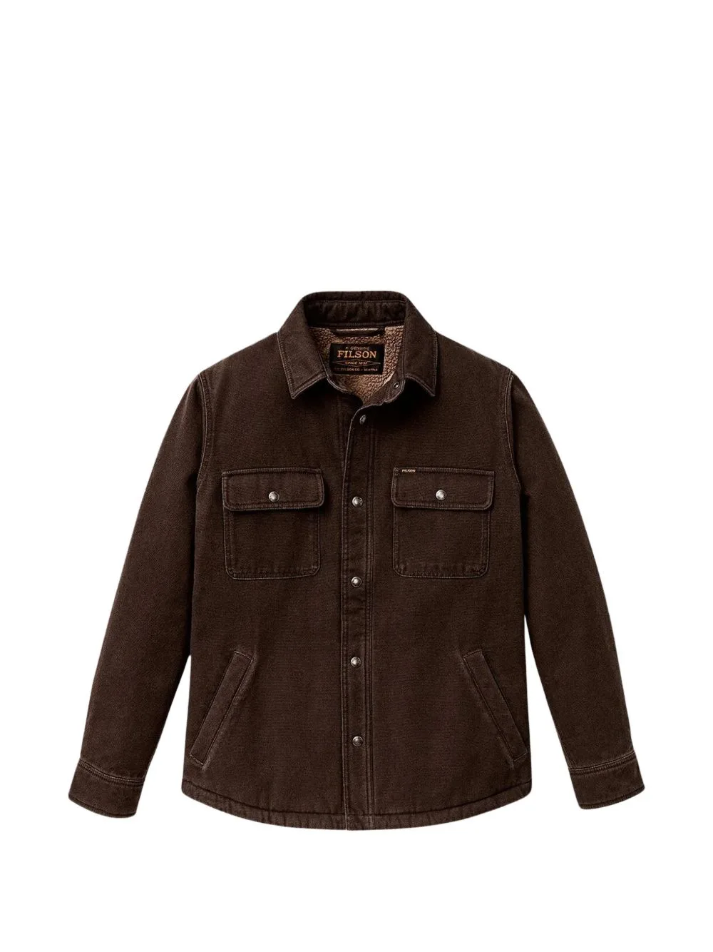 Fleece-Lined Button-Up Shirt Jacket by Filson