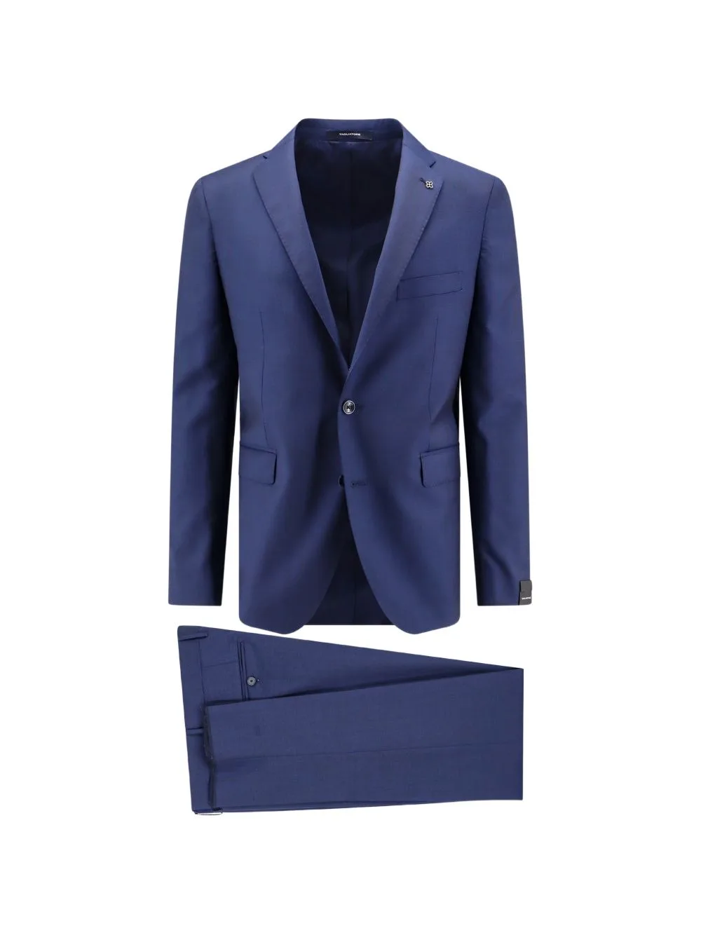 Brooch-Detail Wool Suit by Tagliatore