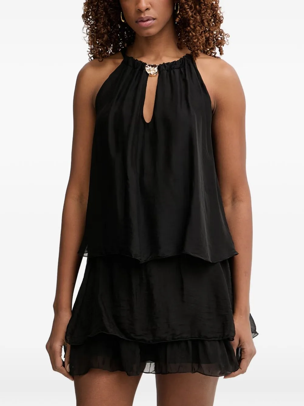 Gold-Tone Hardware Layered Top by Haveone