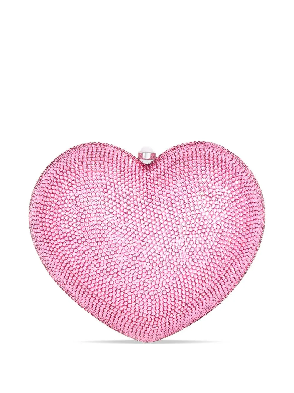 L'Amour Petit Coeur Crystal-Embellished Clutch Bag