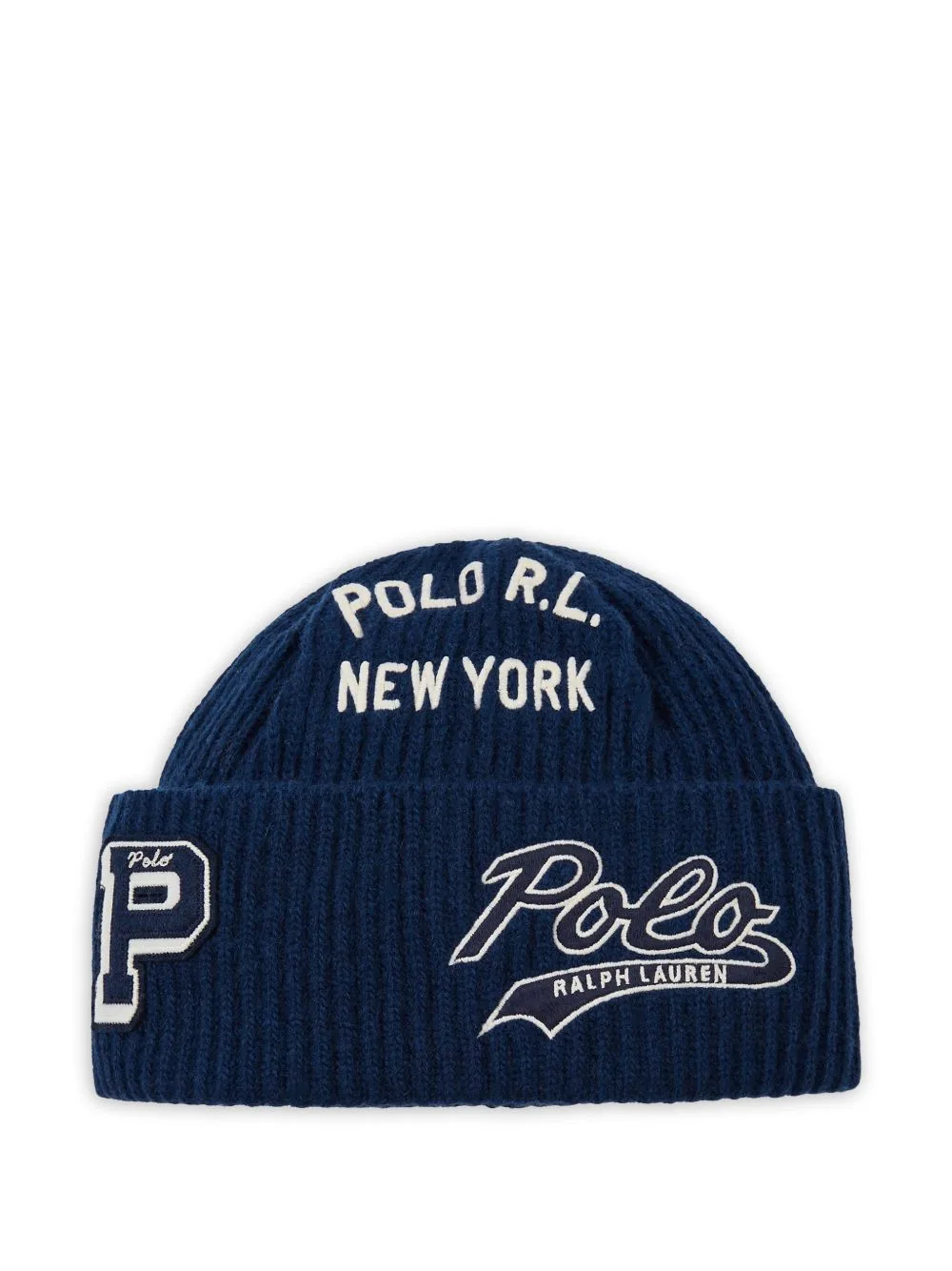Patch-Detail Beanie Hat by Polo Ralph Lauren