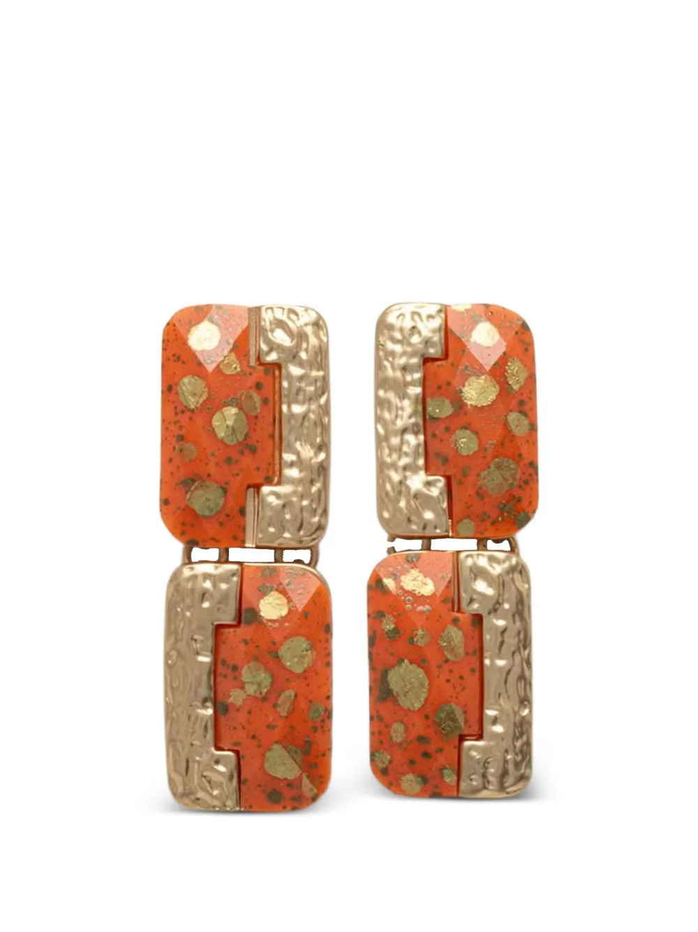 Hammered-Effect Drop Earrings by Lola Casademunt