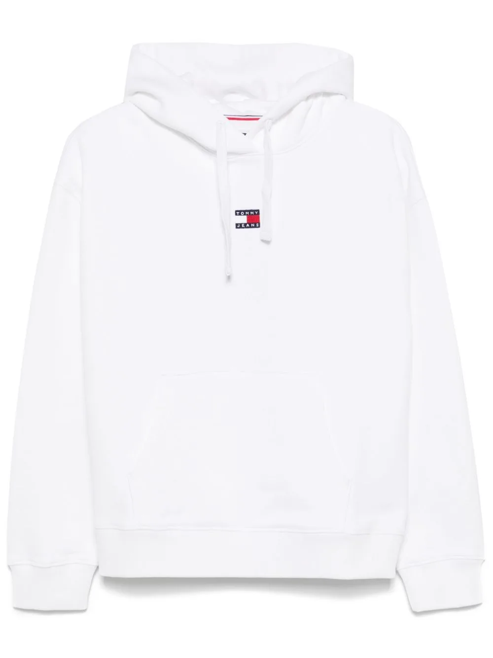 Logo-Patch Drawstring Hoodie by Tommy Jeans
