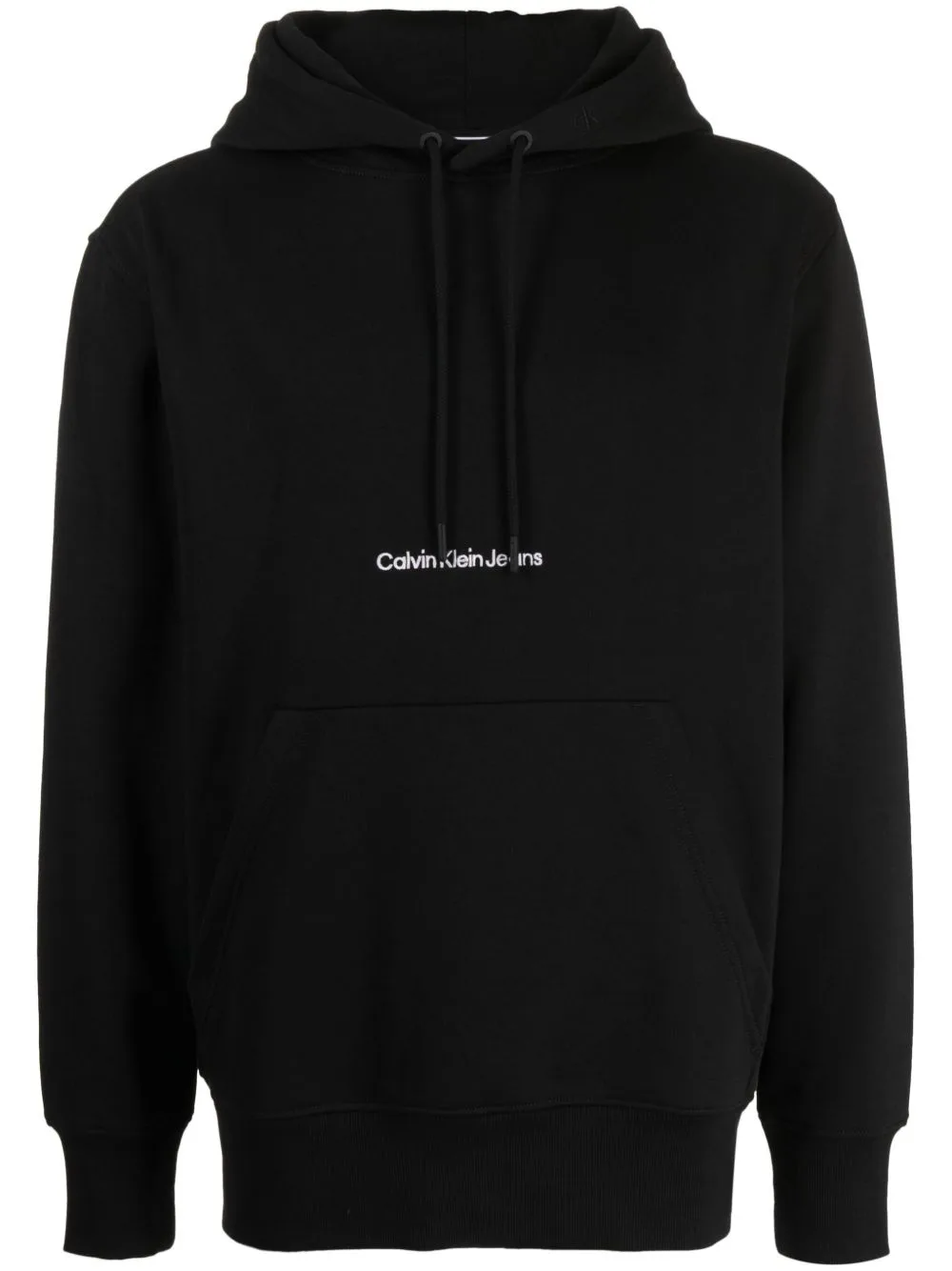 Institutional Logo-Embroidered Hoodie by Calvin Klein Jeans