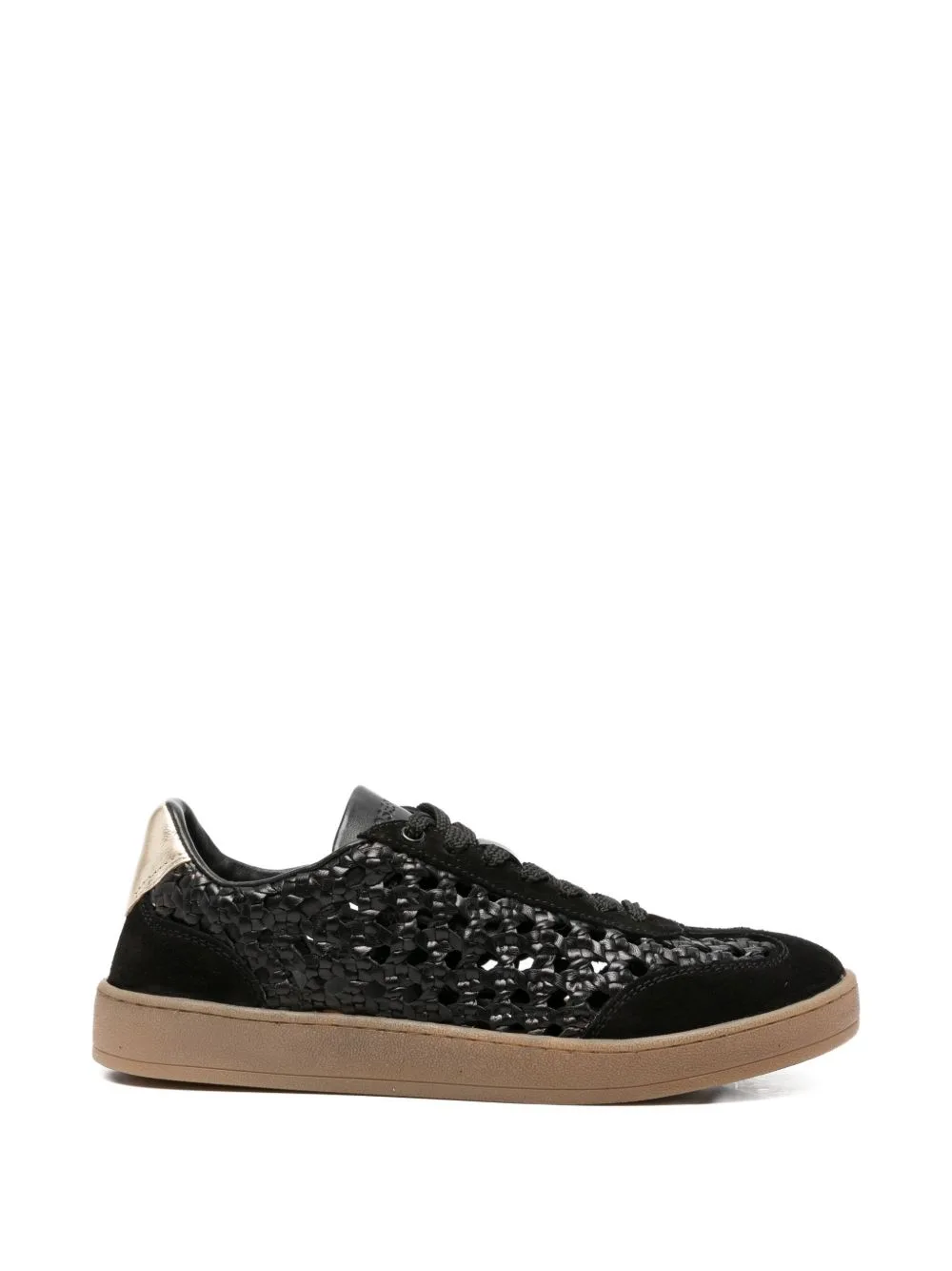Ijebu Woven-Leather Sneakers by gioseppo