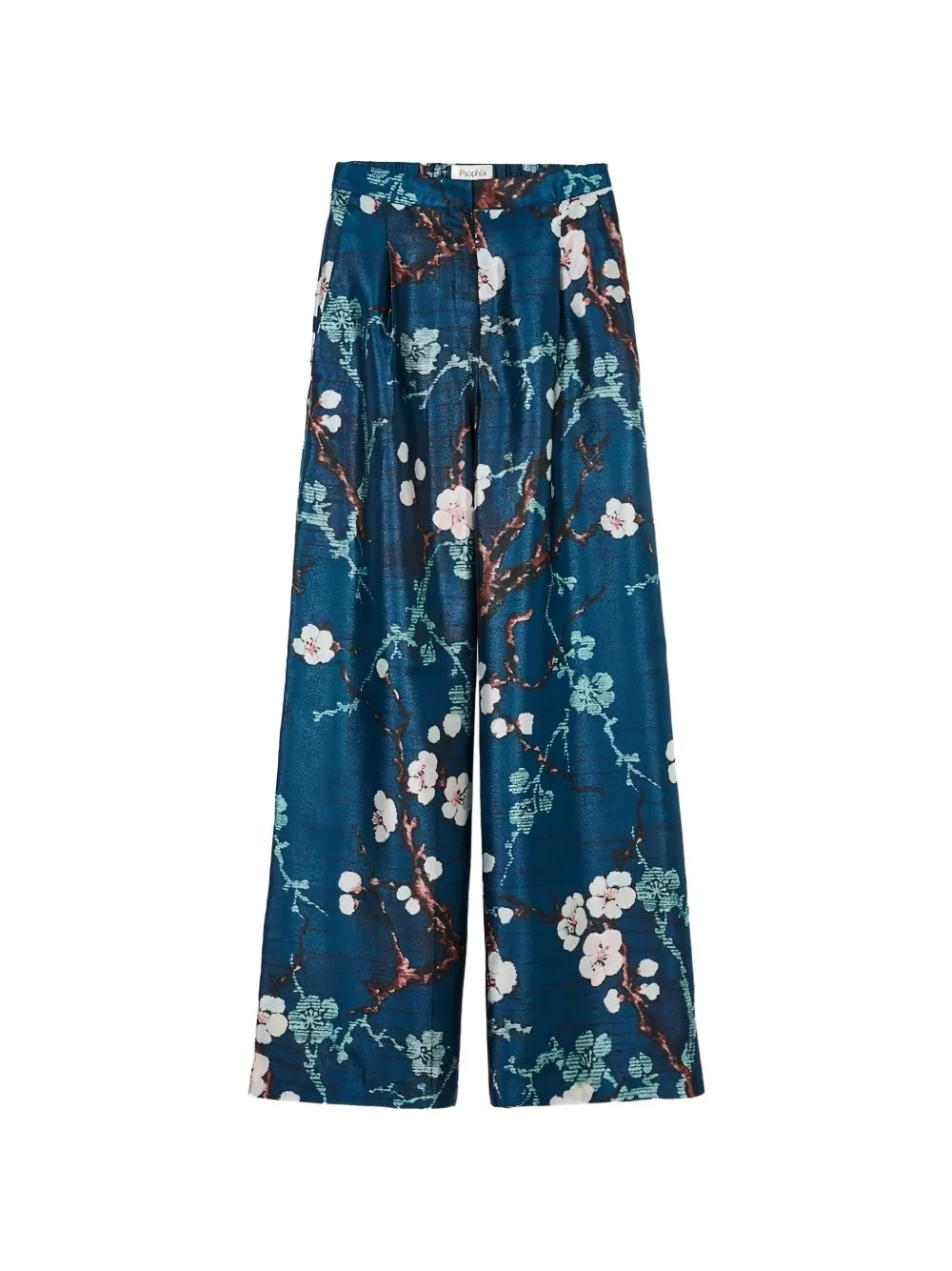 Floral-Print Wide-Leg Trousers by PSOPHIA