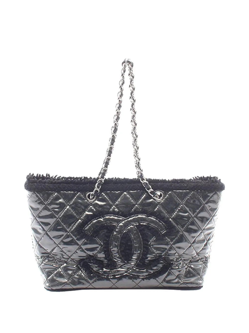 2008-2009 Funny Tweed PVC Tote Bag by CHANEL Pre-Owned