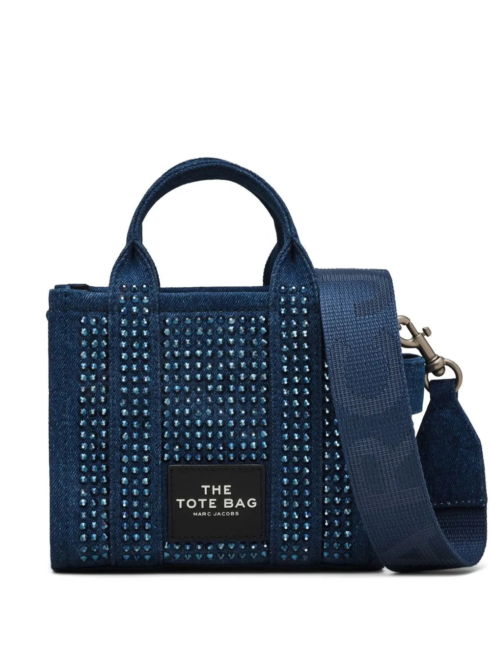 The Crossbody Crystal Denim Tote Bag by Marc Jacobs